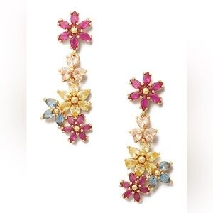 Kate Spade First Bloom Linear Crystal Earrings